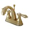 Kingston Brass KS7612BAL 4" Centerset Bathroom Faucet, Polished Brass KS7612BAL - alternate 1